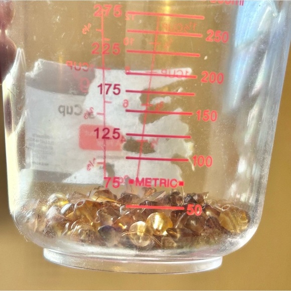 Vintage Amber Acrylic Lucite Nugget Beads DIY Jewelry Making Supplies Craft Lot - Picture 12 of 12